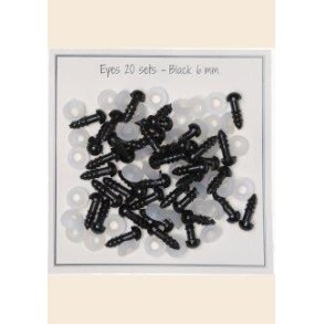 Sorte sikkerheds�jne 6 mm