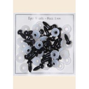 Sorte Sikkerheds�jne 8 mm