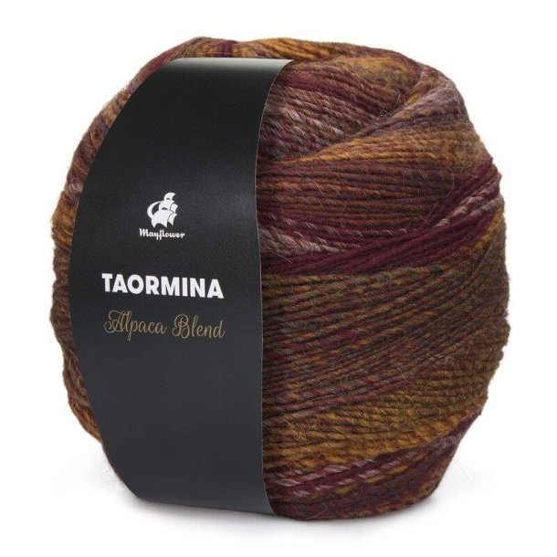 Taormina, Kanel/bordeaux/guld/aubergine