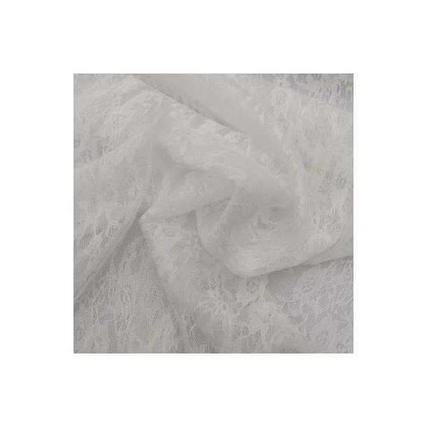 Flowery lace (Blonde) White