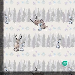 �kotex bomulds jersey Frozen, Hvid