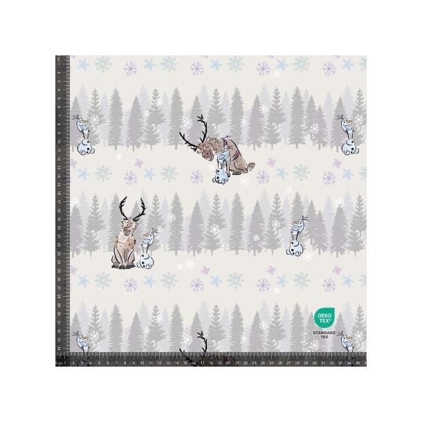�kotex bomulds jersey Frozen, Hvid