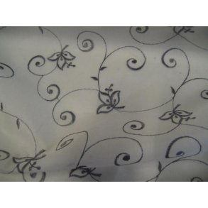 Let gardin m/gr� broderi