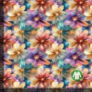 �kotex bomulds jersey, Blomster