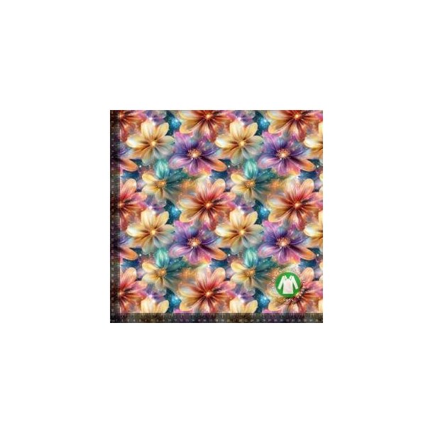 �kotex bomulds jersey, Blomster