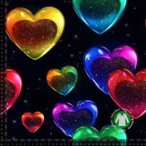 �kotex bomulds jersey, Fluid hjerter