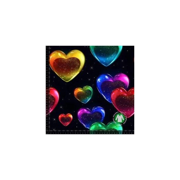 �kotex bomulds jersey, Fluid hjerter