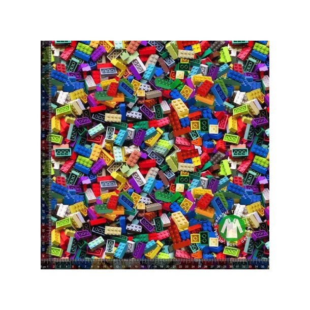 �kotex bomulds jersey m/Legoklodser