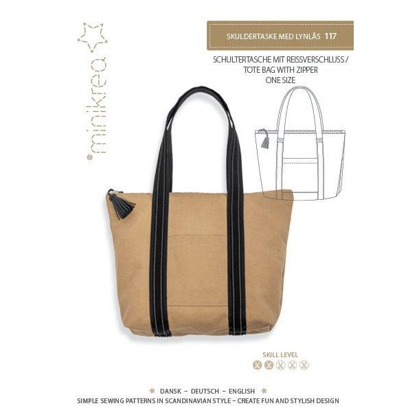 Skuldertaske med lynl�s One size