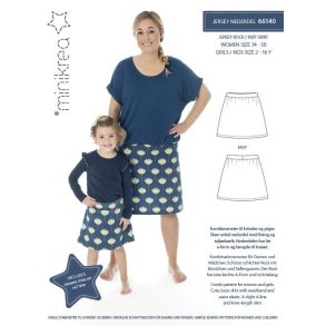 Jersey nederdel 2 - 16 �r,  Dame 34-50