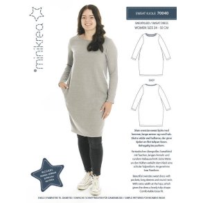 Sweat kjole str. 34-50