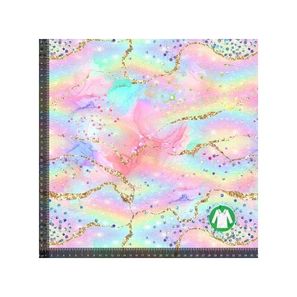 �kotex bomulds jersey m/Guld pastel m�nster