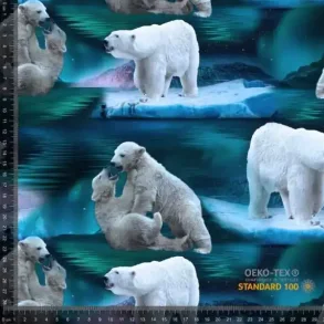 �kotex bomulds jersey m/ Isbj�rne og Nordlys