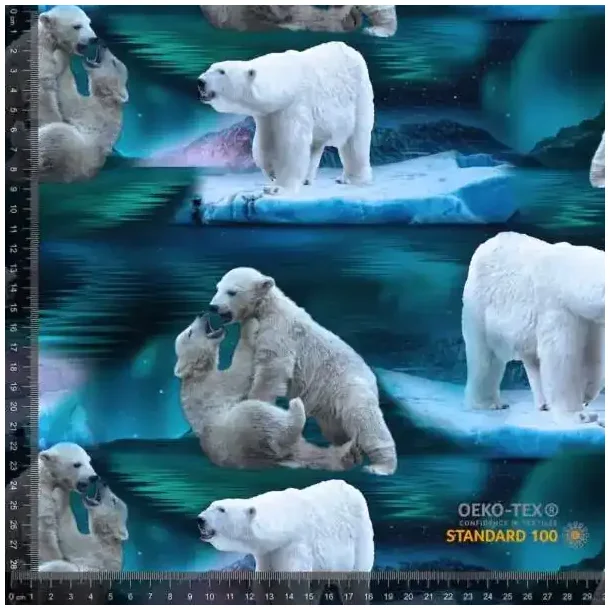 �kotex bomulds jersey m/ Isbj�rne og Nordlys