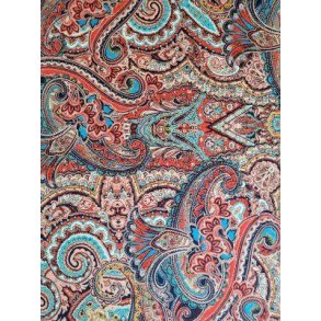 Viscose jersey m/blomster