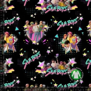 �kotex bomulds jersey, K-Pop drenge, Sort