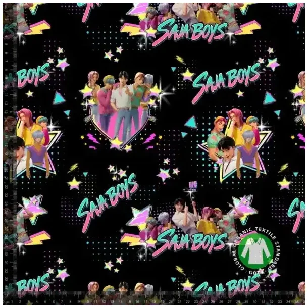 �kotex bomulds jersey, K-Pop drenge, Sort