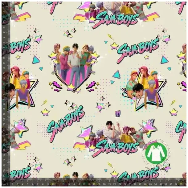�kotex bomulds jersey, K-Pop drenge, Beige