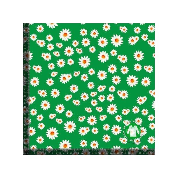 �kotex bomulds jersey Sm� marguritter, Spring green