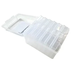 Plastic opbevarings Box m/ 6 sm� boxe 