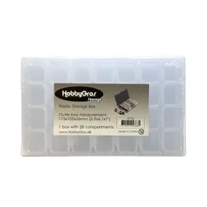 Plastic opbevarings box m/ sm� boxe