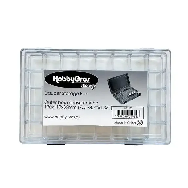 Plastic opbevaringsbox m/rum