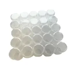 Plastic opbevaringsbox 25 stk cups