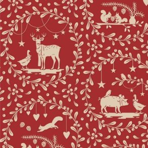 Tilda Merry little Christmas, Paperscenes Burgundy