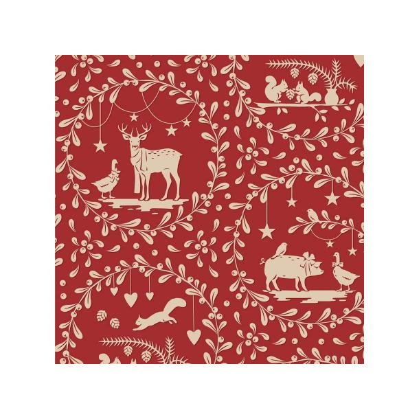 Tilda Merry little Christmas, Paperscenes Burgundy