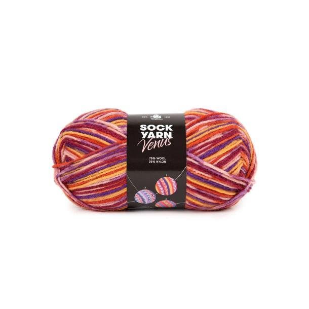 Venus Sock yarn, R�d mix