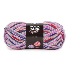 Venus Sock yarn, Pink mix