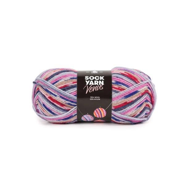 Venus Sock yarn, Pink mix
