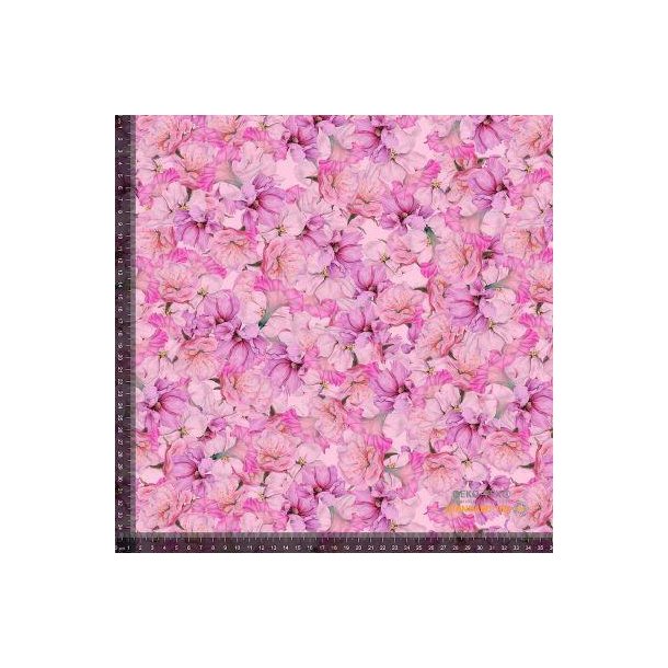 �kotex bomulds jersey m/ lyser�d blomster