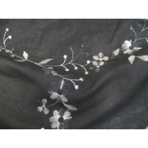 Let sort gardin m/broderi