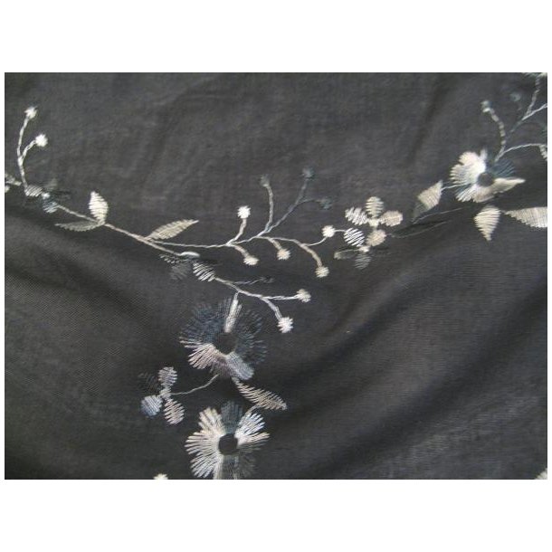 Let sort gardin m/broderi