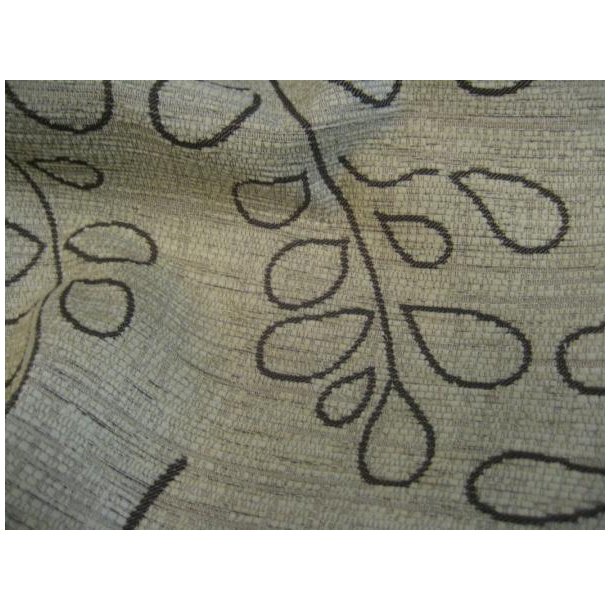 Beige m�belstof m/brun m�nster